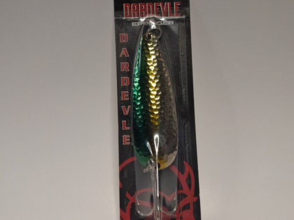 CUCHARA 49GR VERDEAMARILLOPLATEADO DARDEVLE