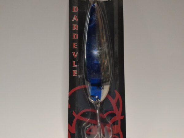 CUCHARA 98GR AZUL Y PLATEADO DARDEVLE