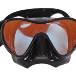 MASCARA DE BUCEO CORAL NEGRA CON POLARIZADO