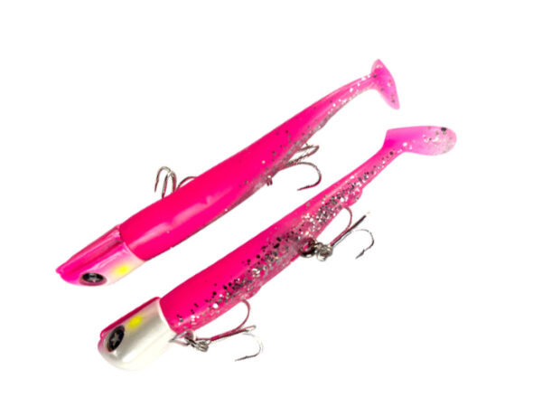 SAKANA SEÑUELO CANDY TAIL 40G PINK FLUORESCENT