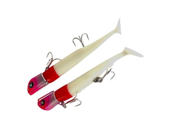 SAKANA SEÑUELO CANDY TAIL 40G WHITE BLOOD
