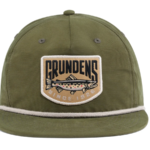 GRUNDENS GORRO / JOCKEY TROUT PATCH ROPE TRUCKER VERDE TRUCHA