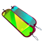 Dodger / Flasher Oki Gibbs Big Shooter Purple UV - Chartreuse / Moonjelly