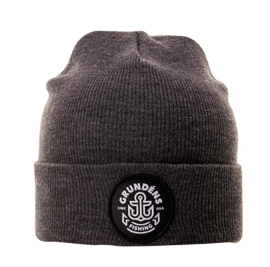 GRUNDENS20BEANIE20ANCHOR20BLACK20HEATHER.jpg Gorro Grundens / Watchhouse Beanie Anchor - Black Heather - Imagen 1