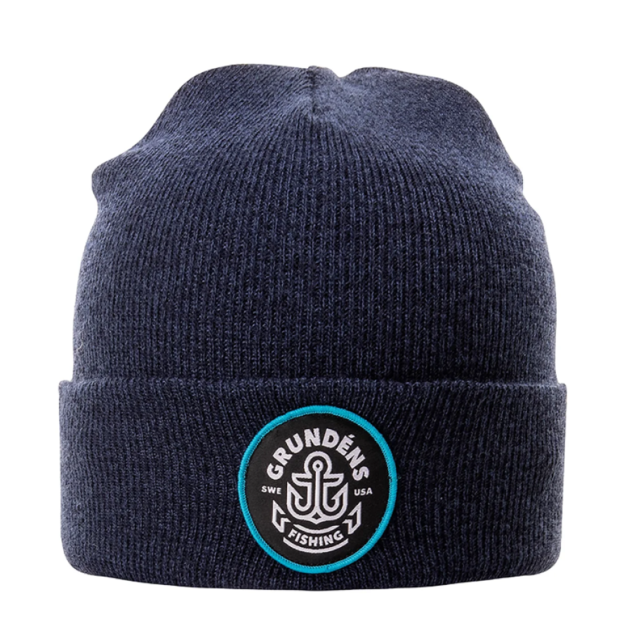 GRUNDENS20Watchhouse20Beanie20Anchor20-20Heather20Navy.png Gorro Grundens / Watchhouse Beanie Anchor - Heather Navy - Imagen 1