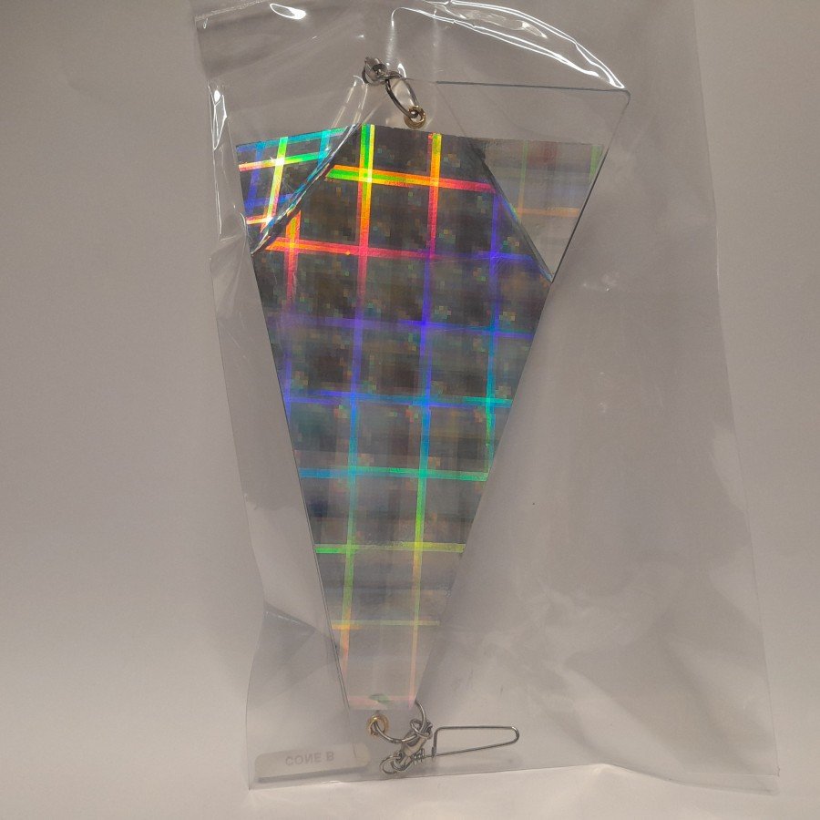 17425714243535350646289644141518.jpg Dodger / Flasher Saitama Triangular Plata - Imagen 1