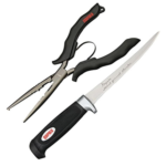 COMBO CUCHILLO FILETERO ALICATE ACERO INOX RAPALA