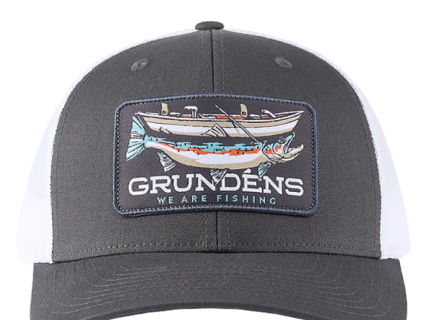 GRUNDENS GORRO / JOCKEY DRIFT BOAT TRUCKER CHARCOAL / WHITE