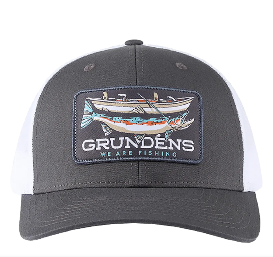 Captura20de20pantalla202026-06-2320125049.png GRUNDENS GORRO / JOCKEY DRIFT BOAT TRUCKER CHARCOAL / WHITE - Imagen 1