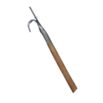 Bichero Madera Punta galvanizada 3 mt