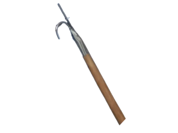 Bichero Madera Punta galvanizada 3 mt