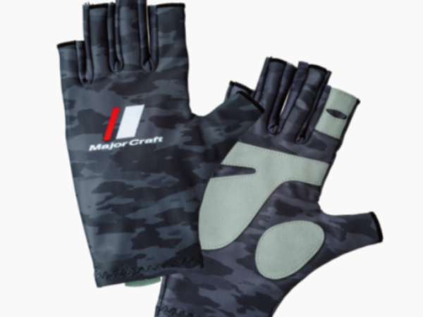 MajorCraft Guante Summer Gloves UV / M DGY Gris Oscuro Camo