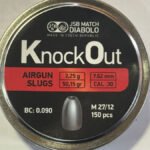 POSTON 7,62 MM AIR GUN SLUGS 50,15 GR JSB BC 0.090 KNOCK OUT CAL .30