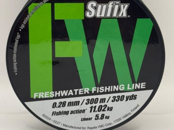 Sufix Nylon / Monofilamento FW 0.28 mm / 300 mts / 11.02 Kg