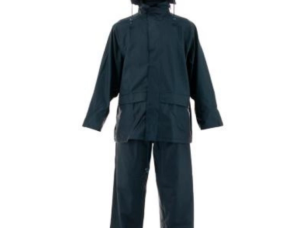 TRAJE POLIURETANO ANTIACIDO CON VISERA AZUL L RIMAR