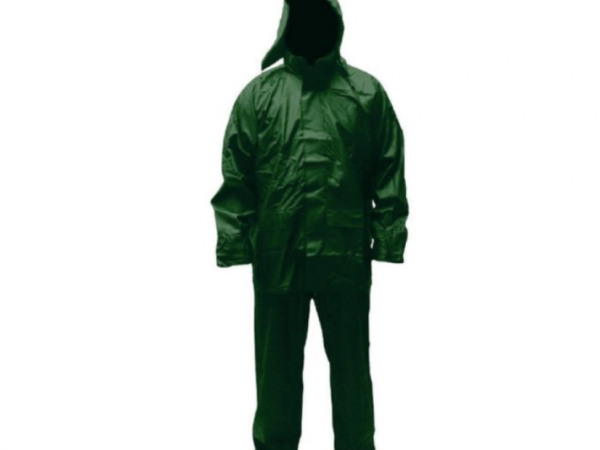 TRAJE POLIURETANO ANTIACIDO CON VISERA VERDE 2XL RIMAR