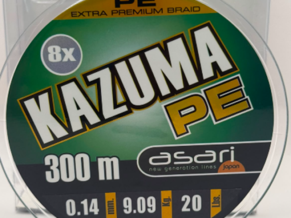 MULTIFILAMENTO 8X PE 0,14 MM 300 MTS 9,1 KG KAZUMA