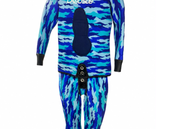 TRAJE DE BUCEO S CAMUFLAJE AZUL CELESTE 5 MM CABO SUB