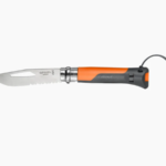 CUCHILLO OUTDOOR C SILBATO N°8 NARANJA OPINEL
