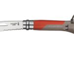 CUCHILLO OUTDOOR C SILBATO N°8 ROJO OPINEL