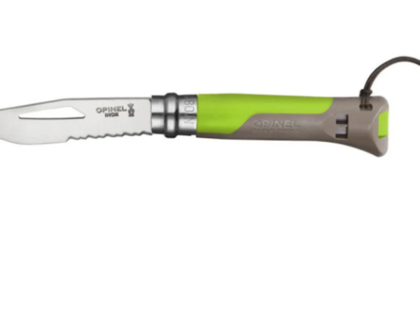 CUCHILLO OUTDOOR C SILBATO N°8 VERDE OPINEL