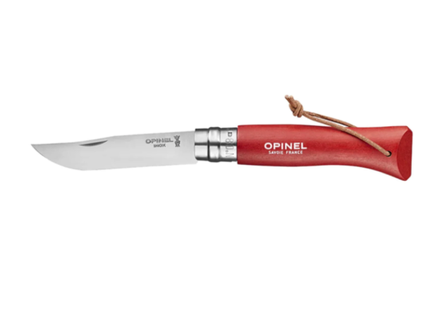 CUCHILLO TREKKING N°8 ROJO OPINEL