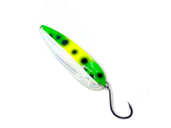 CUCHARA / GLOW BELL FROG PLATA VERDE 10.5 CM /RIVERKING