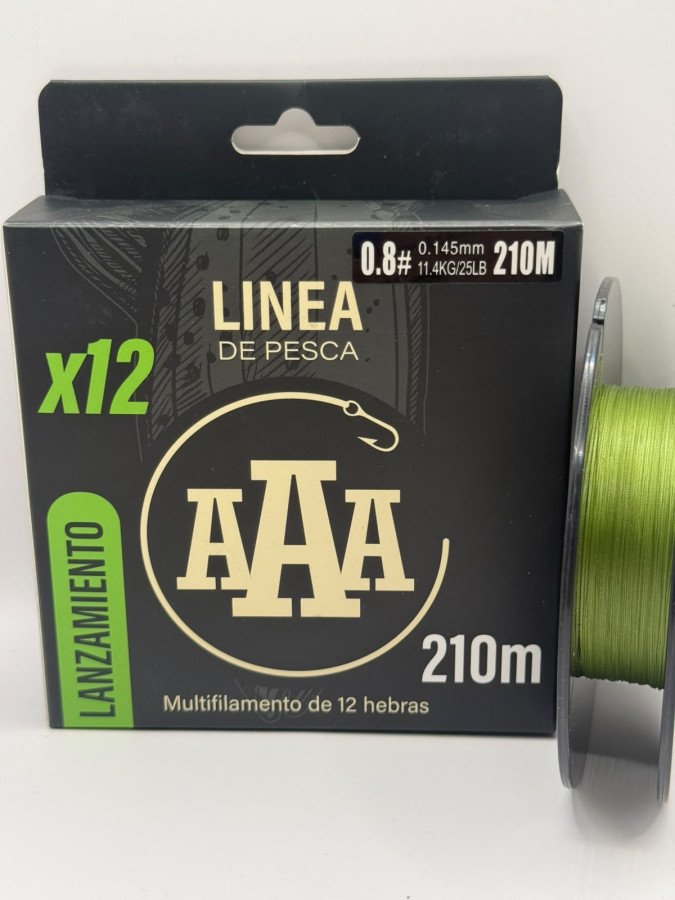 WhatsApp20Image202026-07-0120at2016.27.392028229.jpeg Multifilamento / Lanzamiento / Verde / 0.145mm / AAA - Imagen 1