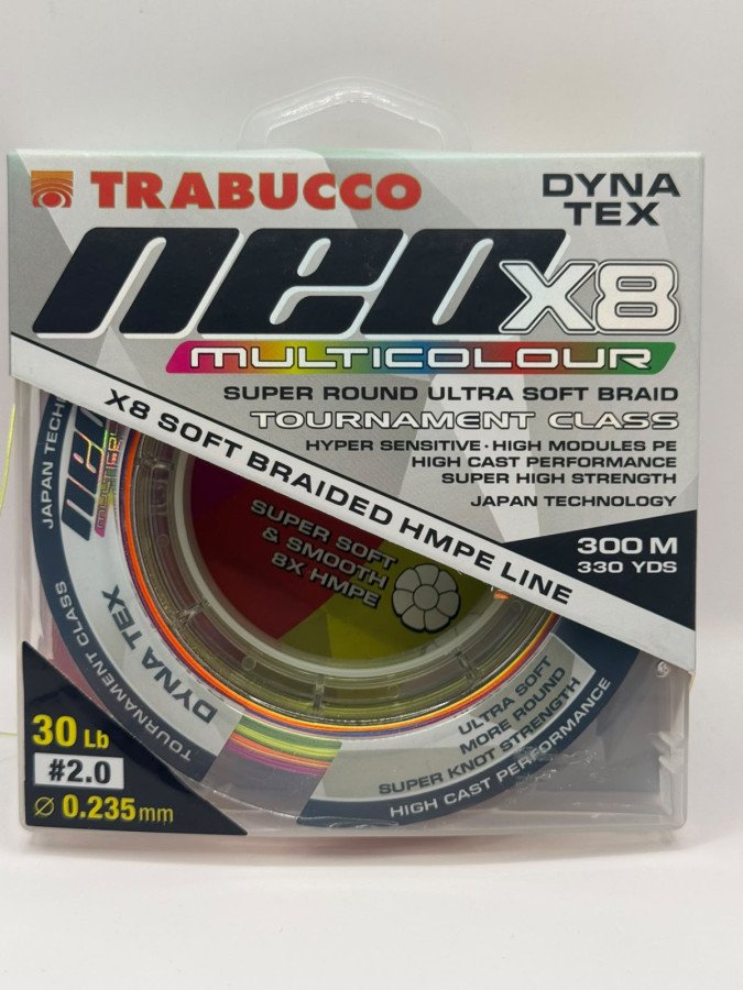 WhatsApp20Image202026-07-0120at2017.04.05.jpeg MULTIFILAMENTO / NEO X8 TRENZADO MULTICOLOR 30LB 2.0 0.235MM 300M / TRABUCCO - Imagen 1
