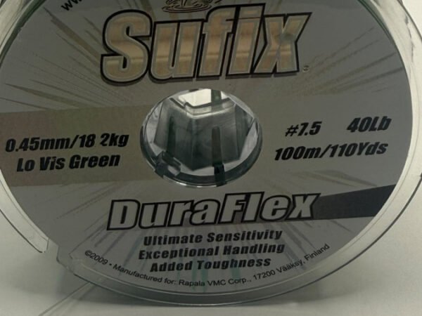 NYLON DURAFLEX 0.45MM 18.2KG 100M LOW-VIS GREEN SUFIX
