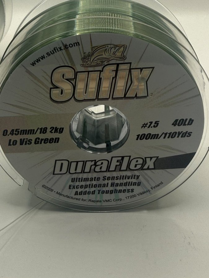 WhatsApp20Image202026-07-0420at2013.24.012028129.jpeg NYLON DURAFLEX 0.45MM 18.2KG 100M LOW-VIS GREEN SUFIX - Imagen 1