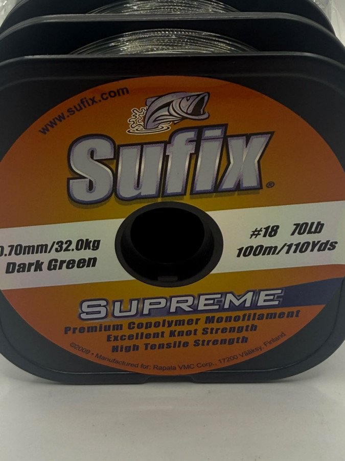 WhatsApp20Image202026-07-0420at2013.35.51.jpeg NAYLON MONOFILAMENTO SUPREME 0,70 32,0 KG VERDE 100M SUFIX - Imagen 1