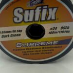 NAYLON MONOFILAMENTO SUPREME 0,80 MM 40.5 KG 100 MT SUFIX  VERDE