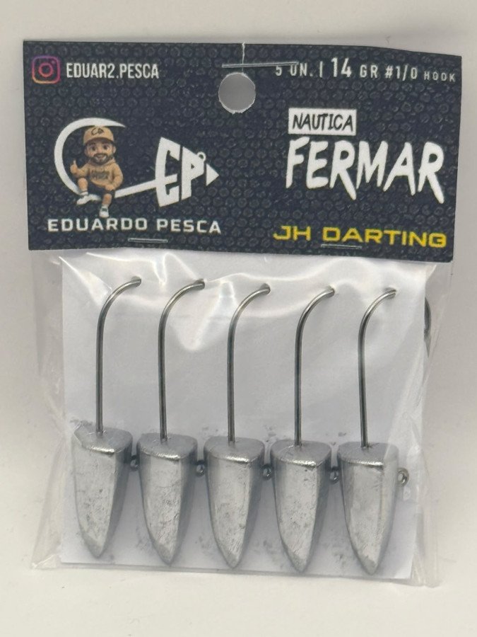 WhatsApp20Image202026-07-1820at2013.37.59.jpeg CABEZA PLOMADA JIG HEAD DARTING 14 GRS 5 UNIDADES EDUARDO PESCA - Imagen 1