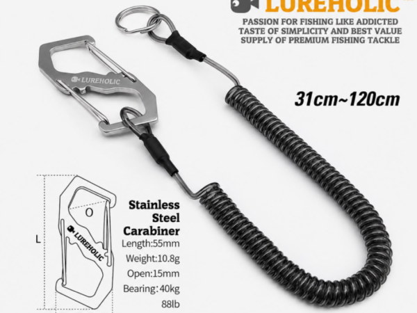 CORREA CON MOSQUETN / LANYARD 2MT LUREHOLIC