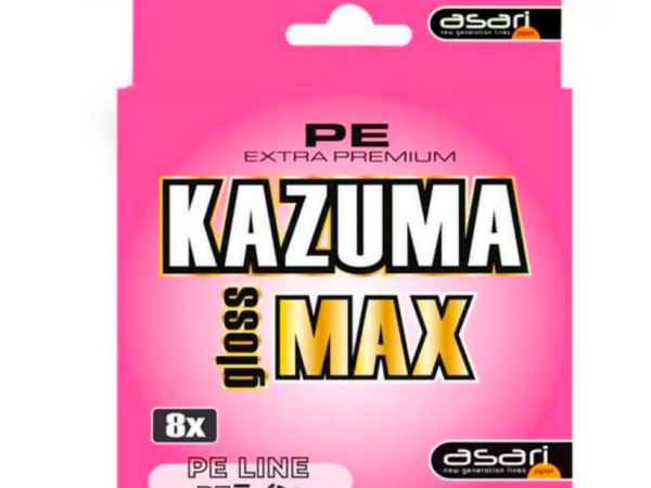 Multifilamento 8x Kazuma Gloss Max 0.16mm / 15.00Kg - 33 lbs PE 1.5 (300 mt)